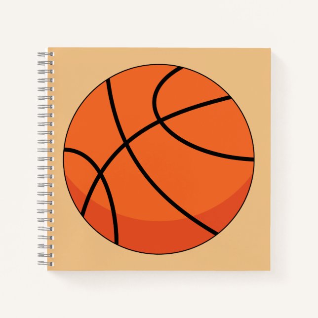 Cuaderno Balón de Baloncesto de Dibujos Animados (Anverso)