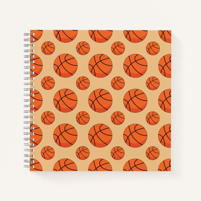 Cuaderno Balón de Baloncesto de Dibujos Animados (Anverso)