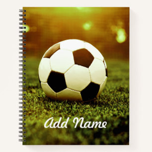 Cuaderno Balón de fútbol en hierba