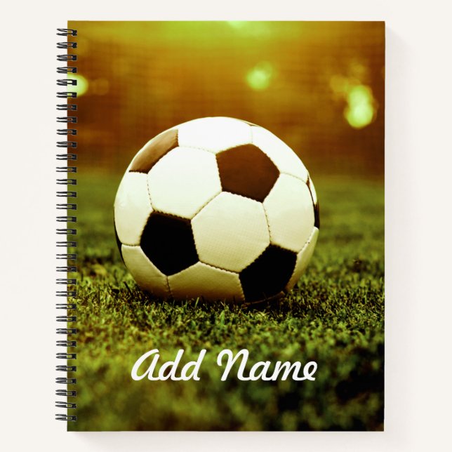 Cuaderno Balón de fútbol en hierba (Anverso)