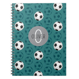 Cuaderno Balón de Fútbol para Niños con Nombre Personalizad