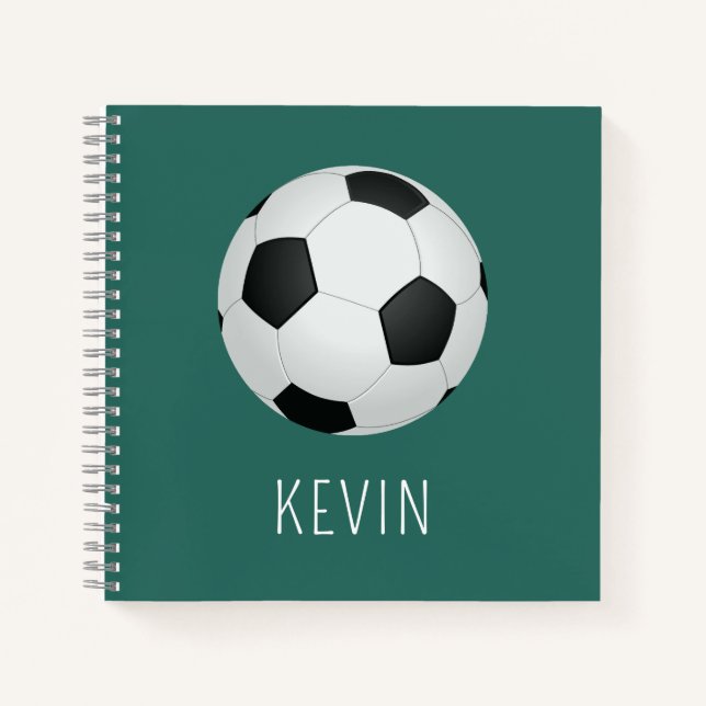 Cuaderno Balón de Fútbol para Niños Escuela para Niños (Anverso)