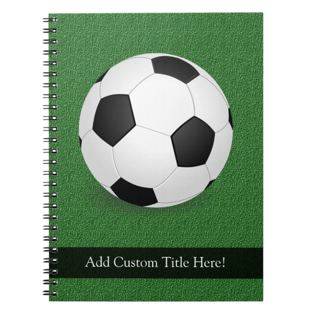 Cuaderno Balón de fútbol personalizado (Frente)