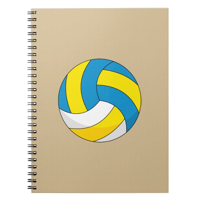 Cuaderno Balón de Voleibol de Dibujos Animados (Frente)