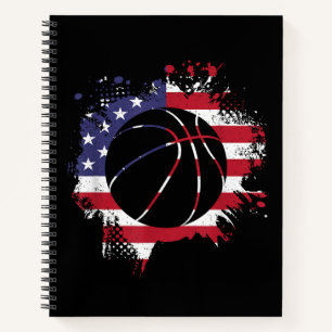 Cuaderno Baloncestista de Bandera Americana