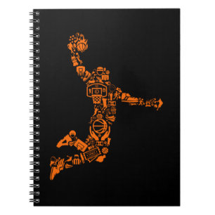 Cuaderno Baloncestista deportivo Vintage