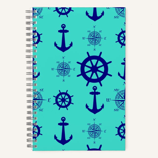 Cuaderno Baloncesto acuático azul turquesa (Anverso)