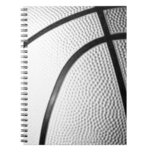 Cuaderno Baloncesto blanco y negro (Frente)