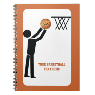 Cuaderno Baloncesto con personalizado de baloncesto