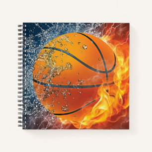 Cuaderno Baloncesto en llamas