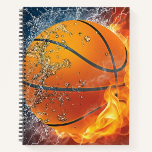 Cuaderno Baloncesto en llamas