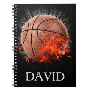 Cuaderno Baloncesto en llamas