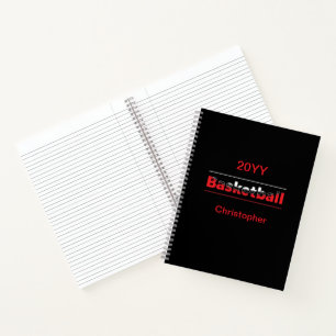 Cuaderno Baloncesto Jugador - Arco Geométrico Minimalista