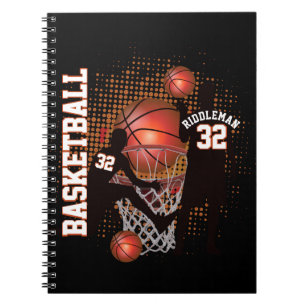 Cuaderno Baloncesto - Negro y Naranja