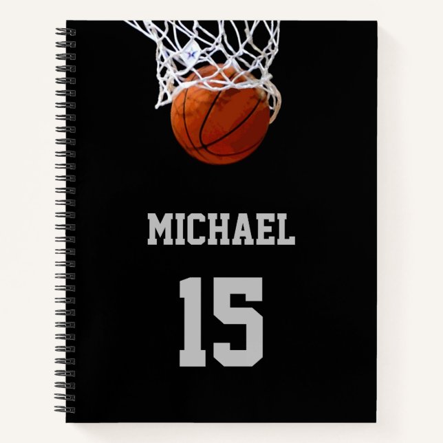 Cuaderno Baloncesto Tu Nombre (Anverso)