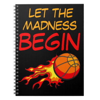 Cuaderno Baloncesto Volador en Llamas con Cita, Deporte