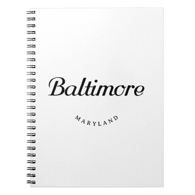 Cuaderno Baltimore MD (Frente)
