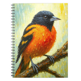 Cuaderno Baltimore Oriole Notebook | Rainy Bird Art Journal