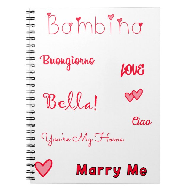 Cuaderno Bambina Love Quotes Set Pack (Frente)