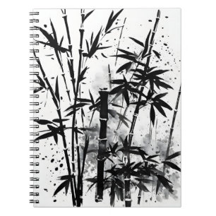 Cuaderno Bambú - Flores de acuarela