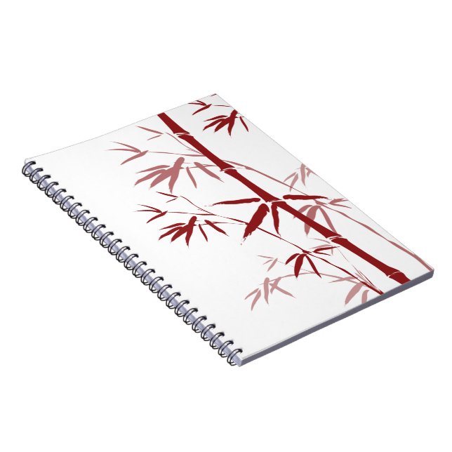 Cuaderno Bambú rojo para portátiles (Lado Derecho)