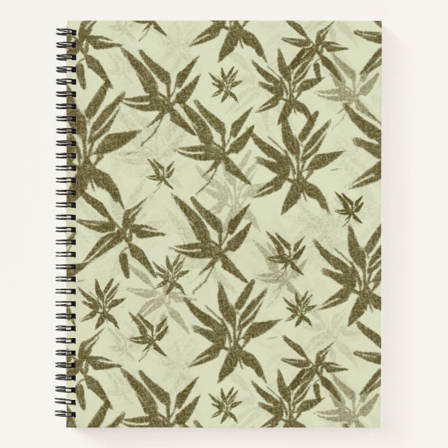 Cuaderno Bambú sobre las ovejas beiges - patrón de superfic (Anverso)