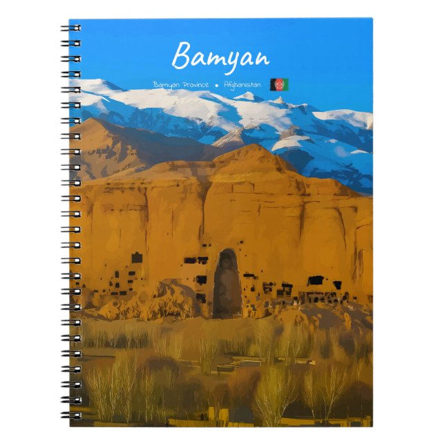Cuaderno Bamyan, Afganistán - Valle del acantilado de Buda (Frente)