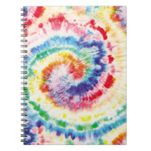 Cuaderno Bañada de centeno de tie. Patrón Tiedye sin inconv