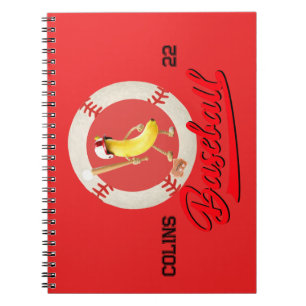 Cuaderno Banana Slugger divertido gráfico personalizado de
