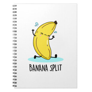 Cuaderno Banana Split Funny Dancing Banana Pun