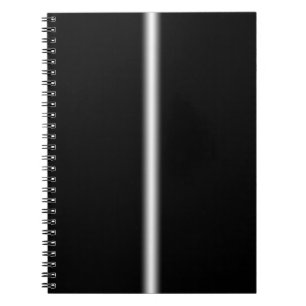 Cuaderno Banda blanca y desenfadada en negro