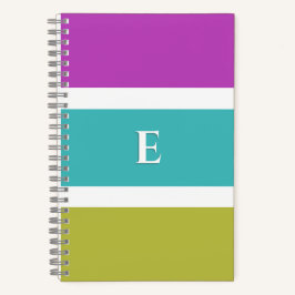 Cuaderno Banda brillante Moderna Elegante Elegante Monogram