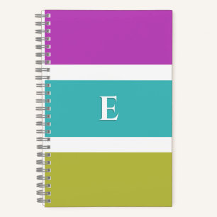 Cuaderno Banda brillante Moderna Elegante Elegante Monogram