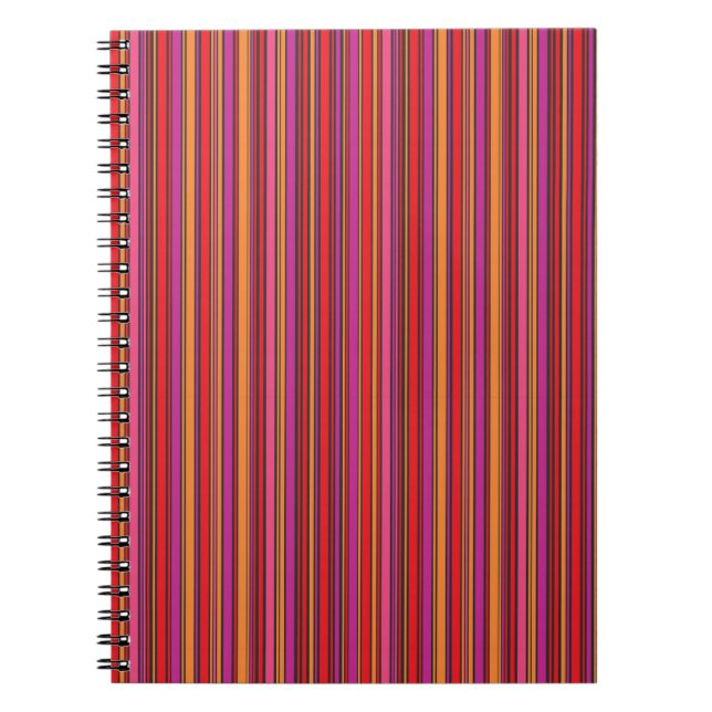 Cuaderno Banda colorida brillante (Frente)