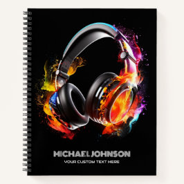 Cuaderno Banda de compositor DJ de música moderna para audí
