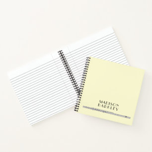 Cuaderno Banda de profesores de música flautista