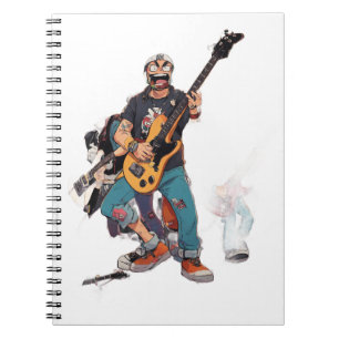 Cuaderno Banda de Punk Duro de Dibujos Animados – Animación