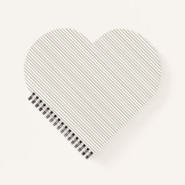Cuaderno Banda de puntas beige y blanco