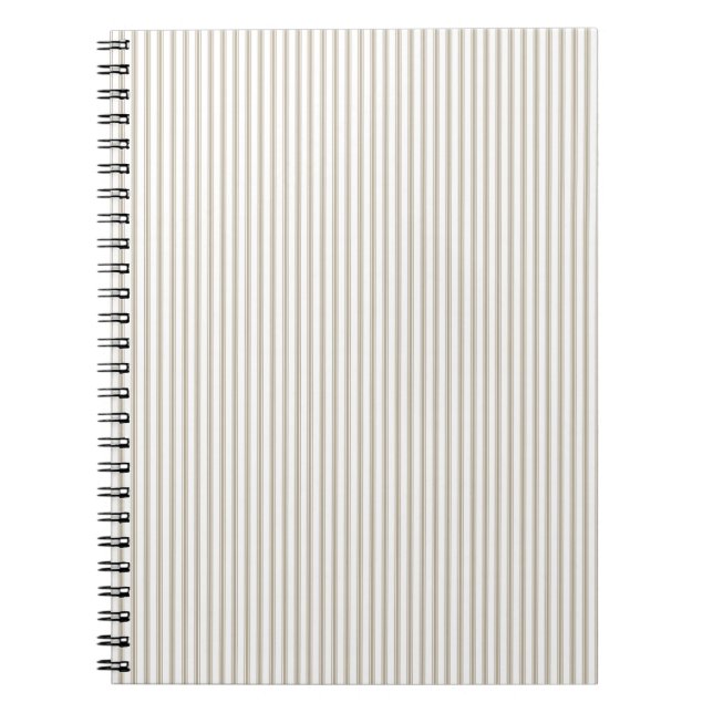 Cuaderno Banda de puntas beige y blanco (Frente)
