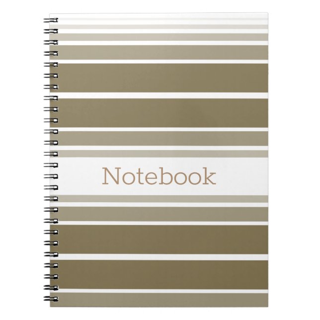 Cuaderno Banda dorada moderna (Frente)