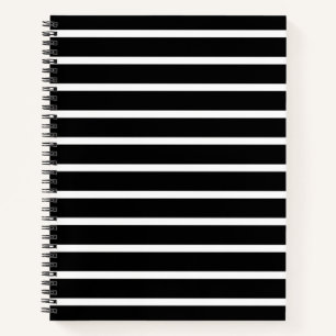 Cuaderno Banda moderna en blanco y negro