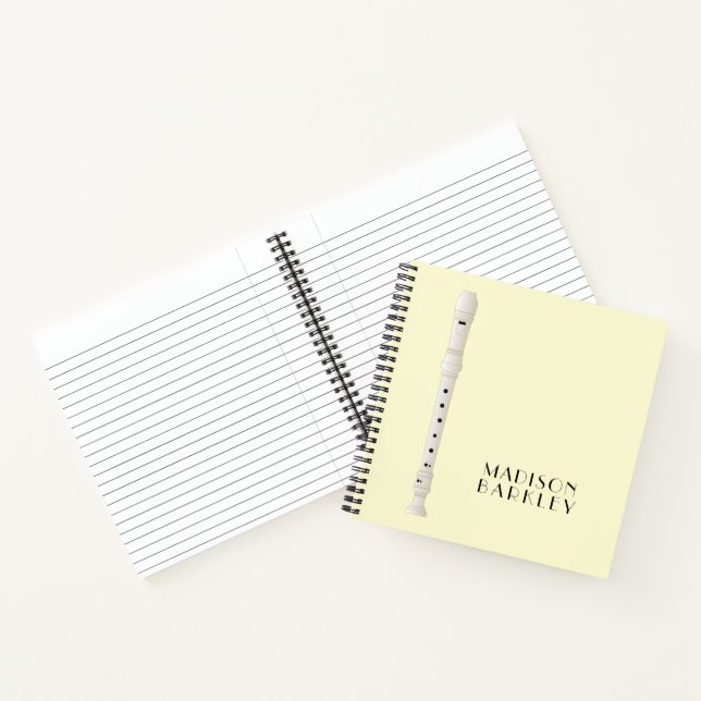 Cuaderno Banda musical de profesor de música de grabador (Interior)