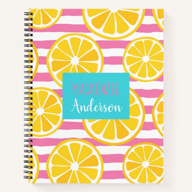 Cuaderno Banda rosa de limón Slice (Anverso)