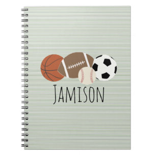 Cuaderno Banda verde de deportes para niños