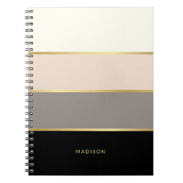 Cuaderno Bandas anchas femeninas con su nombre o monograma