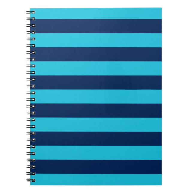 Cuaderno Bandas azul cielo audaces y de la marina (Frente)