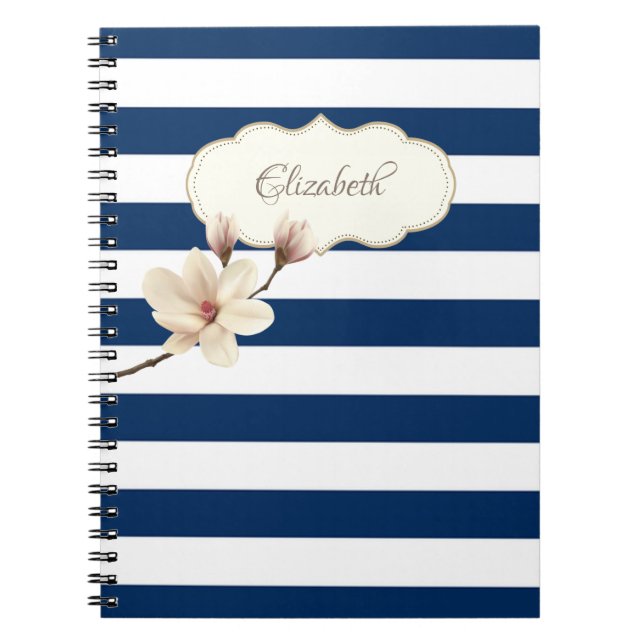 Cuaderno Bandas azules de la Marina Adorable, Magnolia, Per (Frente)