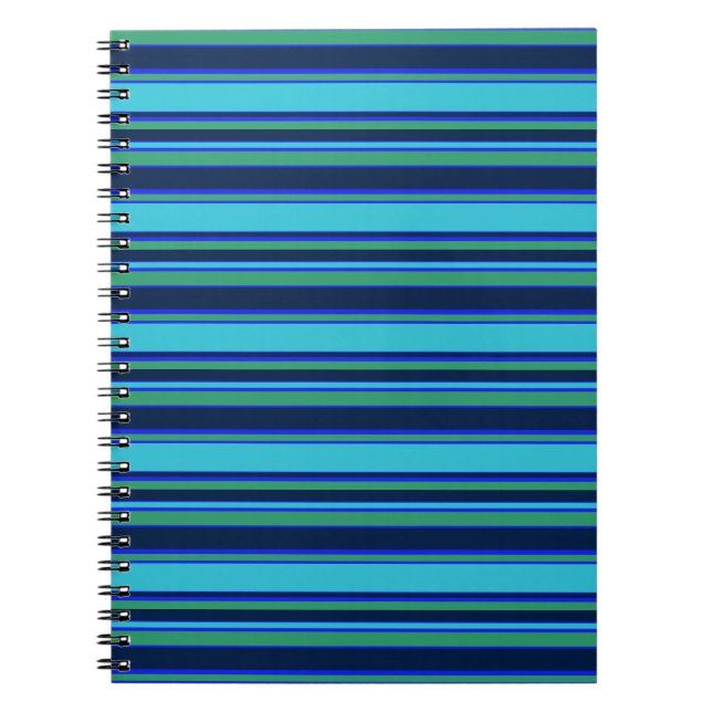 Cuaderno Bandas azules y verdes (Frente)