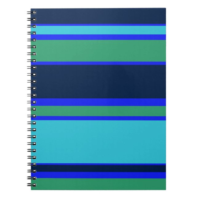 Cuaderno Bandas azules y verdes (Frente)