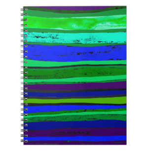 Cuaderno Bandas azules y verdes